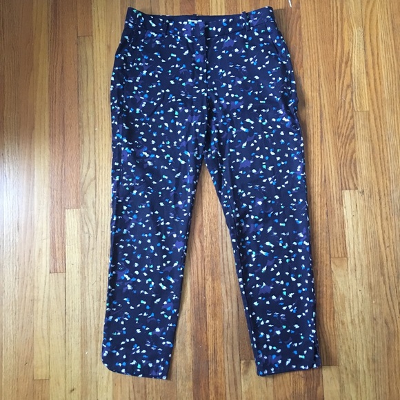 J Crew printed tencel cropped pants. Size 2. - Picture 4 of 5